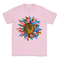 Bubblegum Pink sunflower front Classic Tee - AdoDesignShop