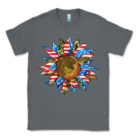 Charcoal Heather sunflower front Classic Tee - AdoDesignShop