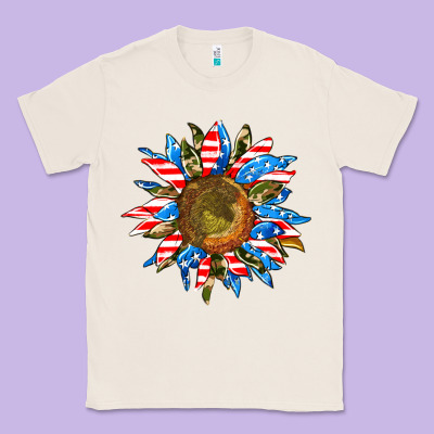 Sunflower Front Classic Tee Designed By Adodesignshop