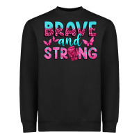 Black Brave and Strong Heavyweight Sweatshirt - texasbilliewilder