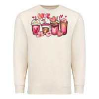 Sandshell valentines day coffee cups Premium Sweatshirt - MaliasSmallBusiness