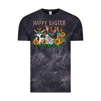 Cloud Black Western Happy Easter Vintage Tee - Neo Western