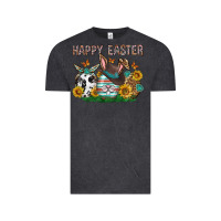 Vintage Black Western Happy Easter Vintage Tee - Neo Western