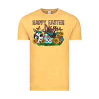 Vintage Mustard Western Happy Easter Vintage Tee - Neo Western