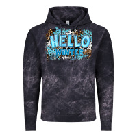 Cloud Black hello winter Vintage Hoodie - RanaPortraitStore