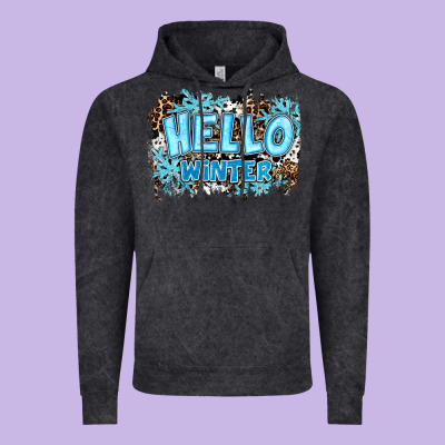 Hello Winter Vintage Hoodie Designed By Ranaportraitstore