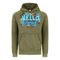 Vintage Olive hello winter Vintage Hoodie - RanaPortraitStore