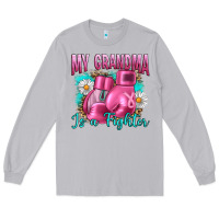 Moon Dust Breast Cancer My Grandma Is A Fighter Long Sleeve Tee - Artiststas