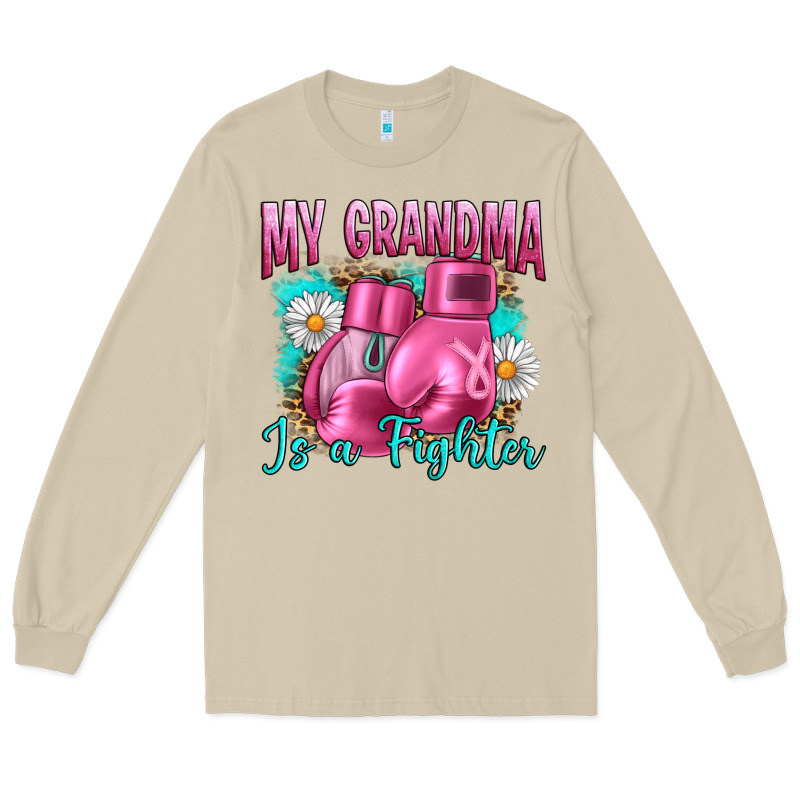 Breast Cancer My Grandma Is A Fighter Long Sleeve Tee by Artiststas | Teevron