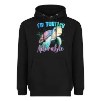Black im turtley adorable turtle Heavyweight Hoodie - MaliasSmallBusiness