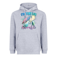 Heather Grey im turtley adorable turtle Heavyweight Hoodie - MaliasSmallBusiness