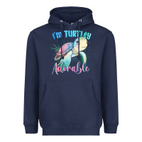 Navy im turtley adorable turtle Heavyweight Hoodie - MaliasSmallBusiness