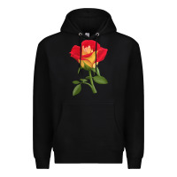 Black Ketchup And Mustard Rose Premium Hoodie - LillyAllenDesigns