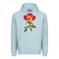 Blue Mist Ketchup And Mustard Rose Premium Hoodie - LillyAllenDesigns