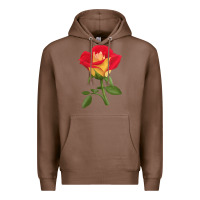 Chestnut Ketchup And Mustard Rose Premium Hoodie - LillyAllenDesigns