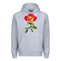 Heather Grey Ketchup And Mustard Rose Premium Hoodie - LillyAllenDesigns