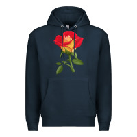 Navy Ketchup And Mustard Rose Premium Hoodie - LillyAllenDesigns