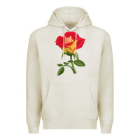 Oatmeal Heather Ketchup And Mustard Rose Premium Hoodie - LillyAllenDesigns