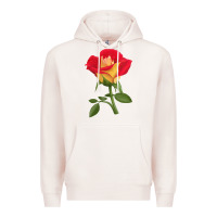 Pale Pink Ketchup And Mustard Rose Premium Hoodie - LillyAllenDesigns