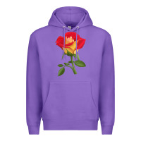 Purple Ketchup And Mustard Rose Premium Hoodie - LillyAllenDesigns