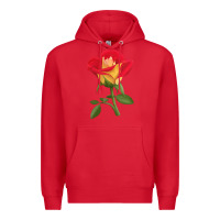 Red Ketchup And Mustard Rose Premium Hoodie - LillyAllenDesigns
