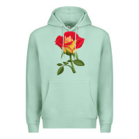 Seafoam Ketchup And Mustard Rose Premium Hoodie - LillyAllenDesigns