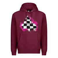 Race Flag Glitter Patch Premium Hoodie | Teevron