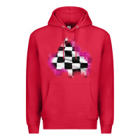 Cardinal race flag glitter patch Premium Hoodie - AdoDesignShop