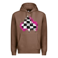 Chestnut race flag glitter patch Premium Hoodie - AdoDesignShop