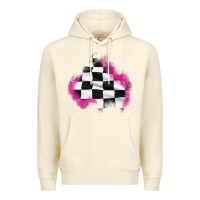 Sandshell race flag glitter patch Premium Hoodie - AdoDesignShop