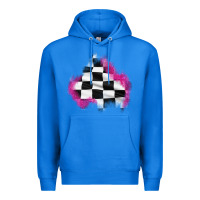 True Royal race flag glitter patch Premium Hoodie - AdoDesignShop