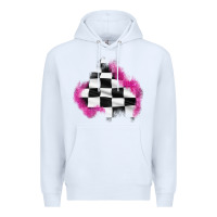 White race flag glitter patch Premium Hoodie - AdoDesignShop