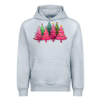 Heather Grey christmas tress with lights Urban Hoodie - texasbilliewilder