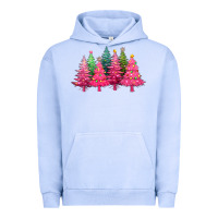 Pigment Grape Ice christmas tress with lights Urban Hoodie - texasbilliewilder