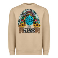Mushroom western rainbow  be kind Heavyweight Sweatshirt - RanaPortraitStore