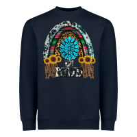 Navy western rainbow  be kind Heavyweight Sweatshirt - RanaPortraitStore
