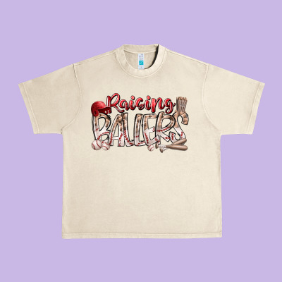 Raising Ballers Urban Heavy Tee Designed By Racoondesign