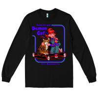 Black Caring For Your Demon Cat Tshirt Long Sleeve Tee - Bettercallsaul