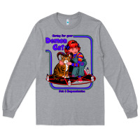 Heather Grey Caring For Your Demon Cat Tshirt Long Sleeve Tee - Bettercallsaul