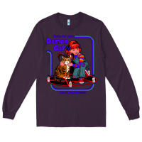 Plum Caring For Your Demon Cat Tshirt Long Sleeve Tee - Bettercallsaul