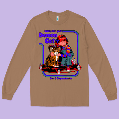Caring For Your Demon Cat Tshirt Long Sleeve Tee Designed By Bettercallsaul