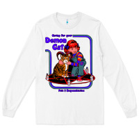 White Caring For Your Demon Cat Tshirt Long Sleeve Tee - Bettercallsaul