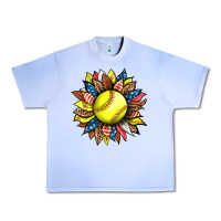 Grape Ice softball sunflower Urban Heavy Tee - HRA Design Shop