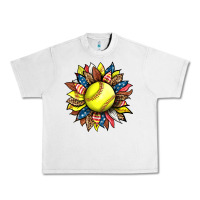 Lunar Rock softball sunflower Urban Heavy Tee - HRA Design Shop