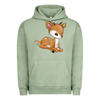 Pigment Oil Green gazelle Urban Hoodie - texasbilliewilder