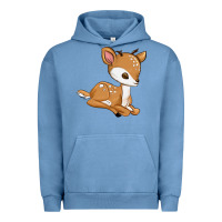 Pigment Pebble Blue gazelle Urban Hoodie - texasbilliewilder