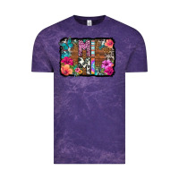 Cloud Purple mimi floral background Vintage Tee - HRA Design Shop