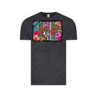 Vintage Black mimi floral background Vintage Tee - HRA Design Shop