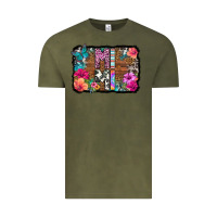 Vintage Olive mimi floral background Vintage Tee - HRA Design Shop