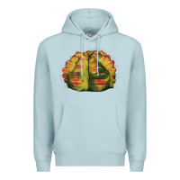 Blue Mist Gymnocalycium Variegated Cactus Premium Hoodie - LillyAllenDesigns